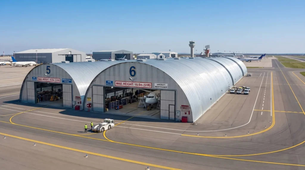 Clear-Span Aircraft Hangars
