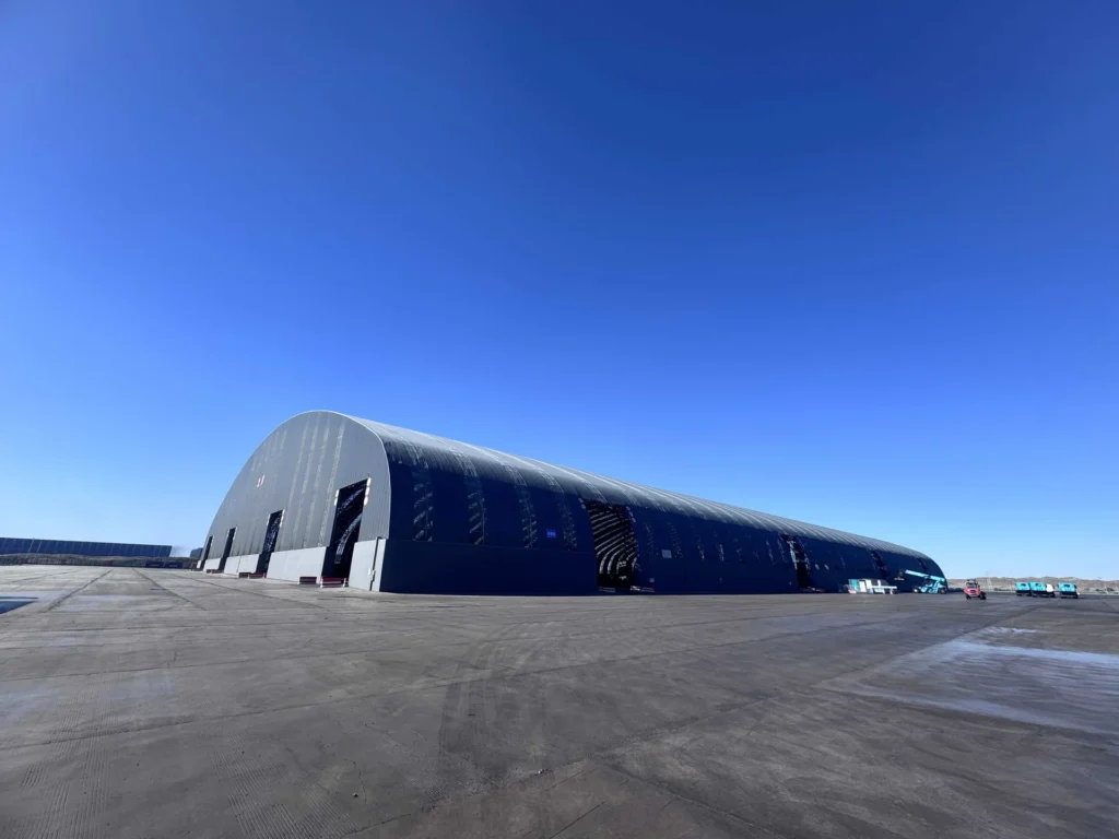 Sub-Zero Mega Span: Four 151m Bolted Space Frame Coal Sheds Conquering Russian Far East Conditions