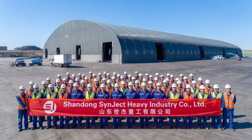 Sub-Zero Mega Span: Four 151m Bolted Space Frame Coal Sheds Conquering Russian Far East Conditions