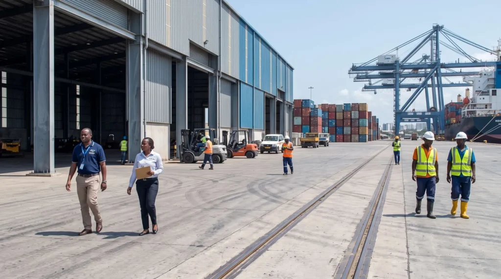 75,000 sqm Long-Span Port Transit Bulk Warehouse in Tanzania: Marine Anti-Corrosion and High-Throughput Logistics