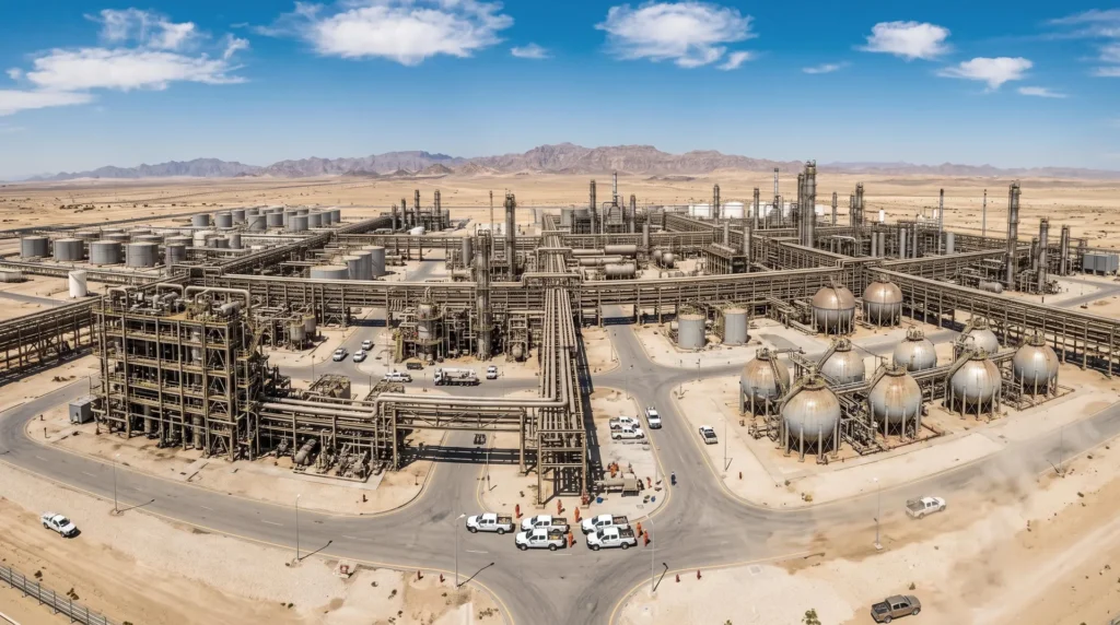 80,000-Ton Heavy Petrochemical Pipe Rack Project in Saudi Arabia: High-Load Capacity and Desert Durability