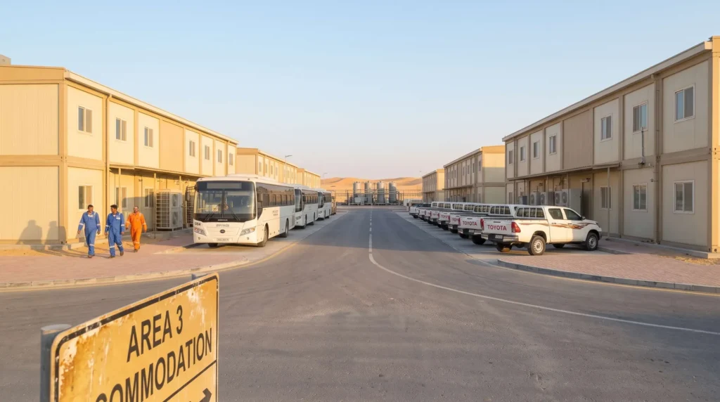 60,000 sqm Vanguard Modular Remote Workforce Camp in Saudi Arabia: Aramco-Standard Sandstorm Airtightness, +55°C Thermal Isolation, and Fast-Track Mobilization Handover