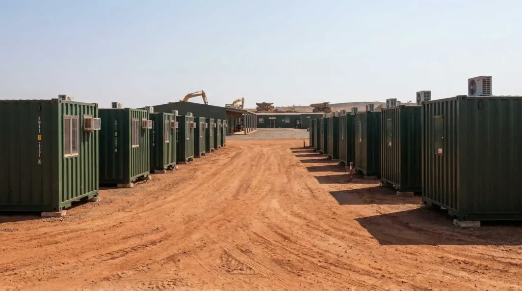 100% Zero-Defect Flat-Pack Container Camp Delivered to Kenya’s Remote Rift Valley Exploration Site