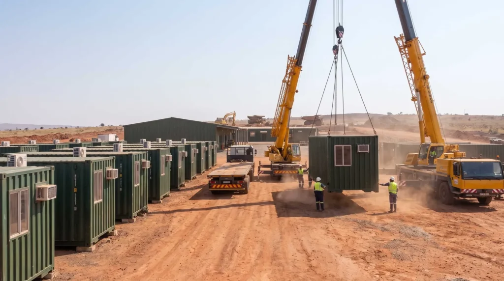 100% Zero-Defect Flat-Pack Container Camp Delivered to Kenya’s Remote Rift Valley Exploration Site