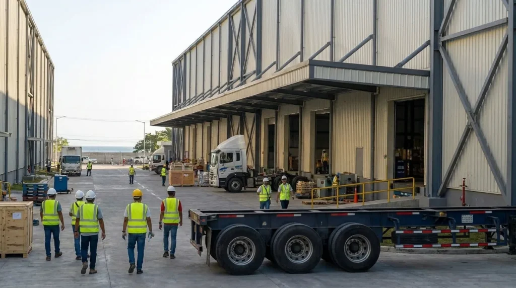 58,000 sqm Category-5 Typhoon-Resistant Logistics Hub in the Philippines: 280 km/h Wind-Uplift Engineering and Zero-Leakage Monsoon Proofing