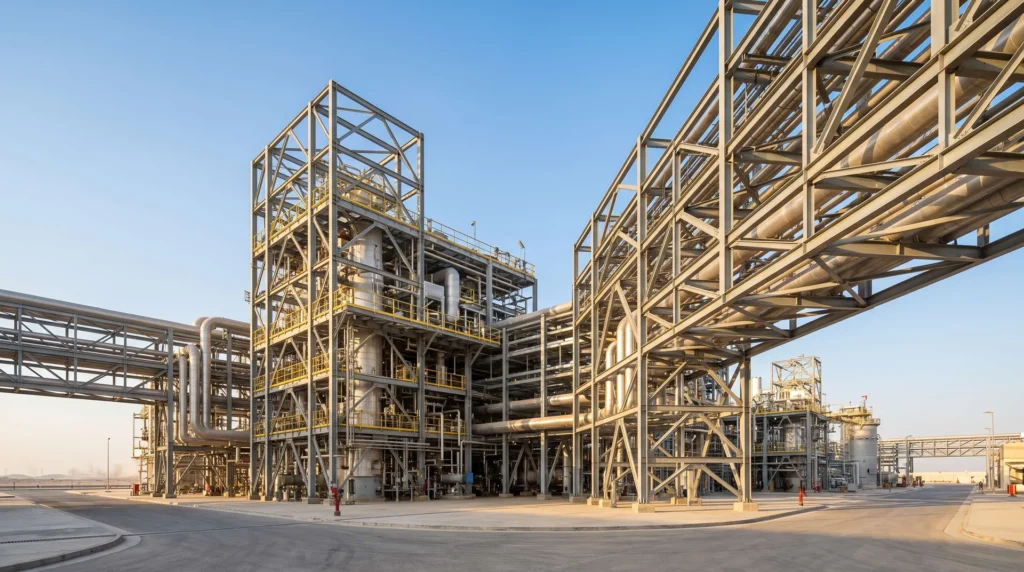 Mega-Scale Structural Steel & Cryogenic Pipe Racks for World-Class LNG Expansion Project in Ras Laffan, Qatar