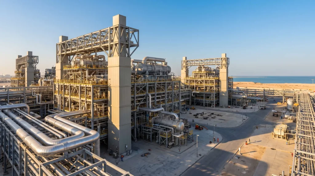 Mega-Scale Structural Steel & Cryogenic Pipe Racks for World-Class LNG Expansion Project in Ras Laffan, Qatar