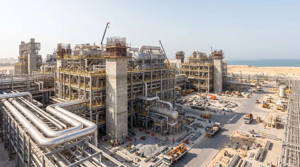 Mega-Scale Structural Steel & Cryogenic Pipe Racks for World-Class LNG Expansion Project in Ras Laffan, Qatar