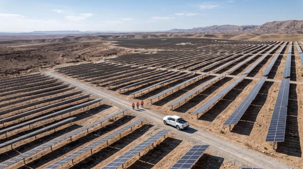 150 MW Utility-Scale Solar Mounting Structures in Israel: Desert Wind Resilience and Zinc-Aluminum-Magnesium Durability