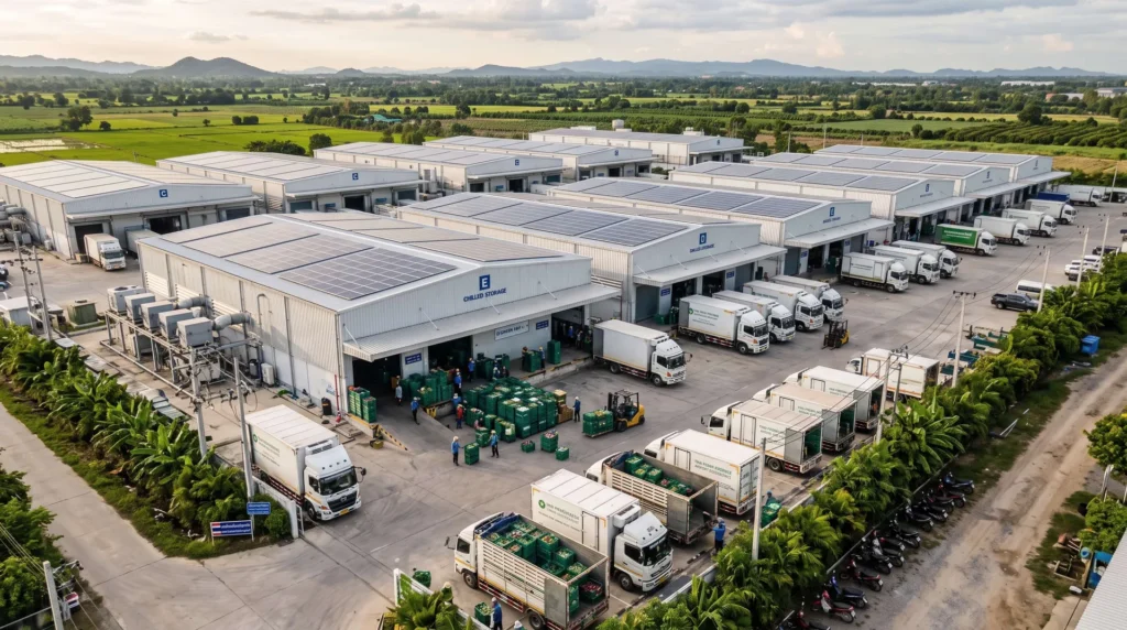 42,000 sqm Modular Agro-Processing Cluster in Thailand: Solar-Integrated Cold Storage and Thermal Efficiency