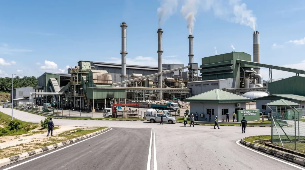 30MW Palm Biomass Power Plant in Malaysia: Heavy Conveyor Galleries and Acid-Resistant Systems