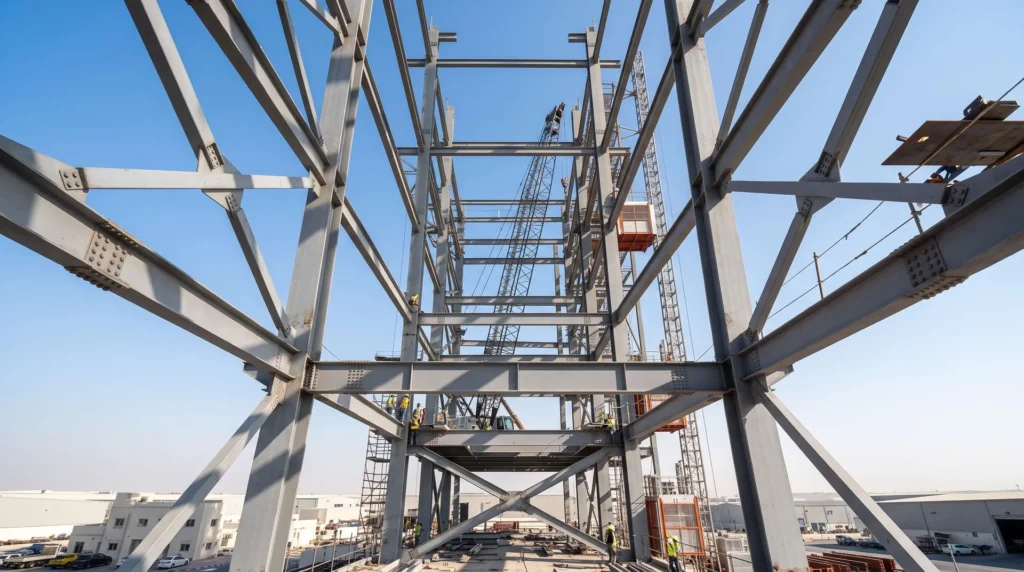 22-Story Commercial High-Rise Steel Core in Dubai: Heat Resilience and Rapid Assembly