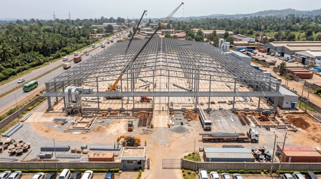 28,000 sqm Climate-Controlled Agricultural Hub in Kenya: Thermal Envelope and Rapid Bolted Erection