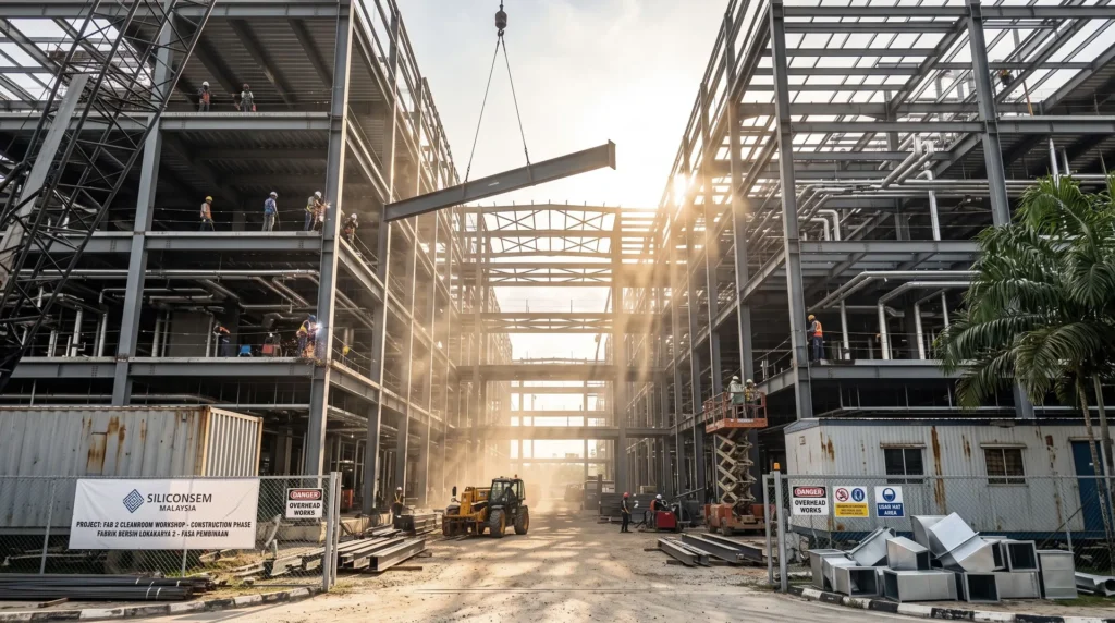 65,000 sqm Multi-Story Cleanroom Fab in Malaysia: Micro-Vibration Control & Dry Assembly
