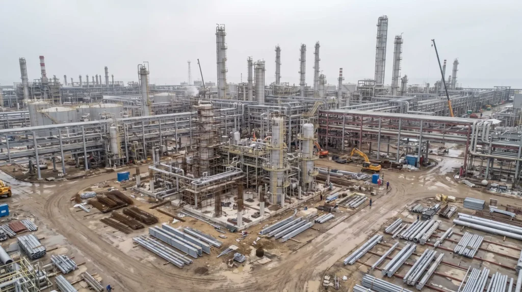 Multi-Tier Structural Steel Petrochemical Pipe Racks for Mega Coastal Refinery & Chemical Hub in Map Ta Phut, Thailand