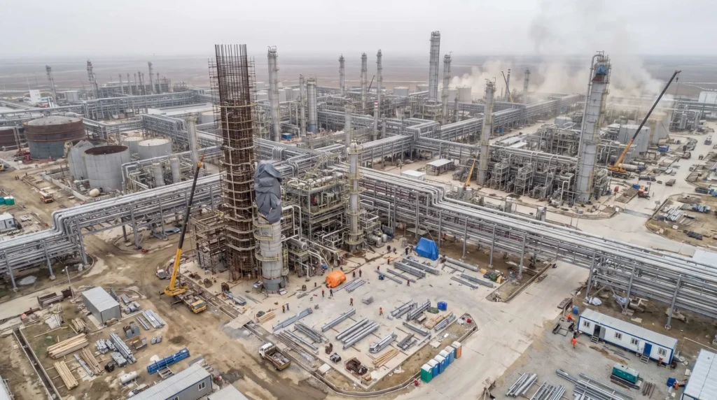 Multi-Tier Structural Steel Petrochemical Pipe Racks for Mega Coastal Refinery & Chemical Hub in Map Ta Phut, Thailand