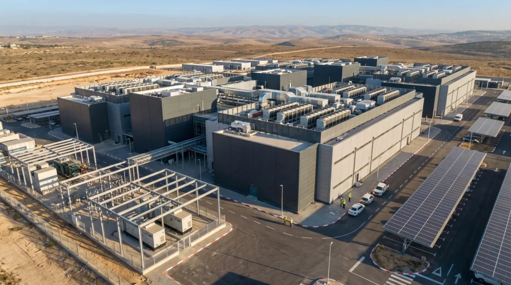 65,000 sqm Hyperscale Cloud & AI Data Center in Israel: Heavy Rooftop Chiller Vibration Damping and Accelerated Turnkey Delivery