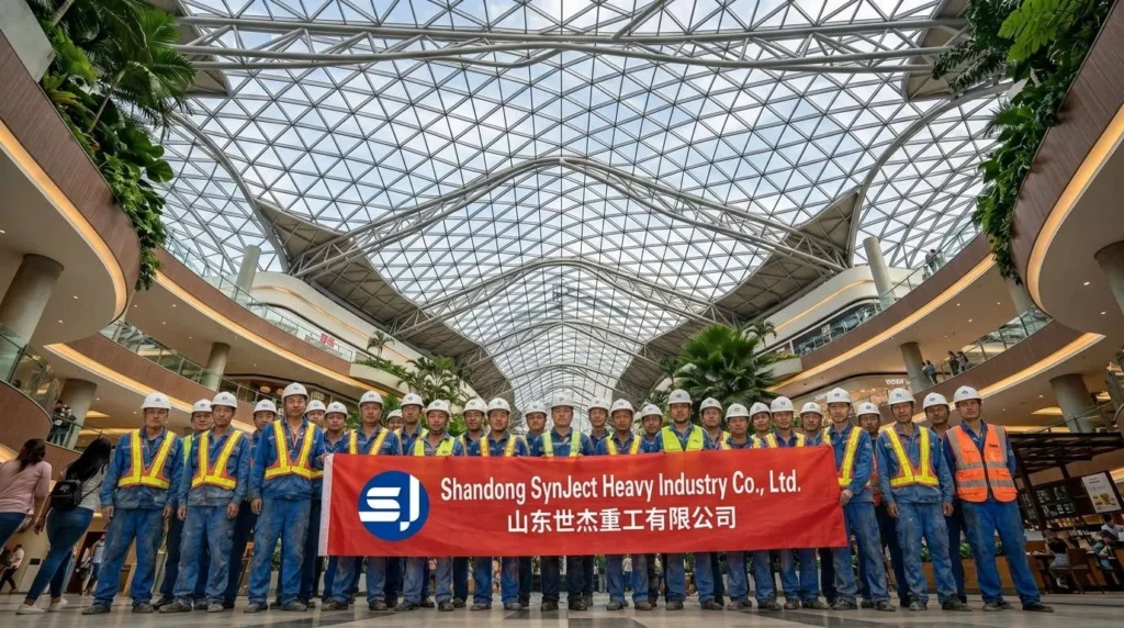 Philippines Free-Form Commercial Complex: Typhoon-Resistant Organic Steel Canopy and BIM Precision