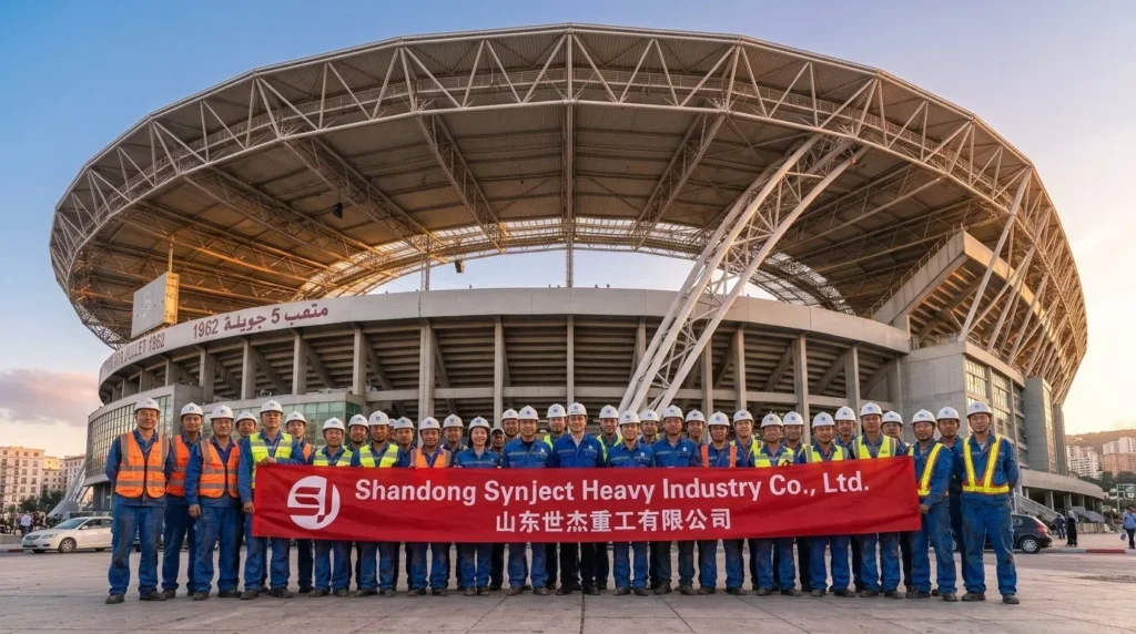 Algeria Stadium Space Frame Roof: 65,000-Seat Mega Span, Seismic Resilience, and Accelerated Delivery