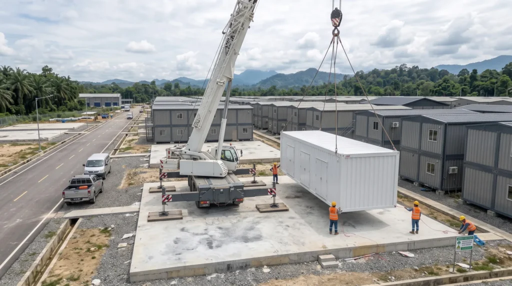 60,000 sqm Vanguard Labor Camp in Indonesia: Modular Assembly and Tropical Adaptation