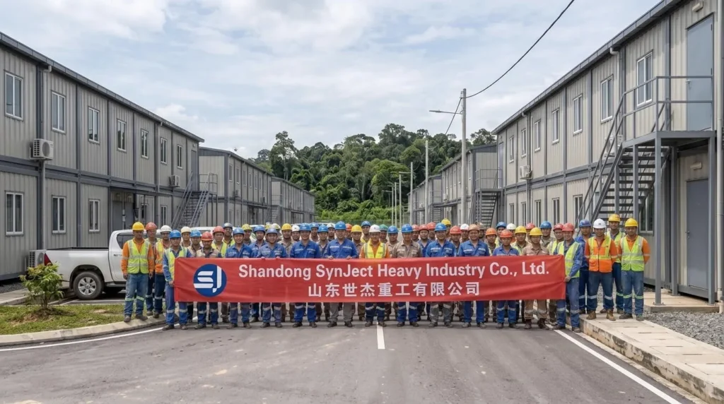 60,000 sqm Vanguard Labor Camp in Indonesia: Modular Assembly and Tropical Adaptation