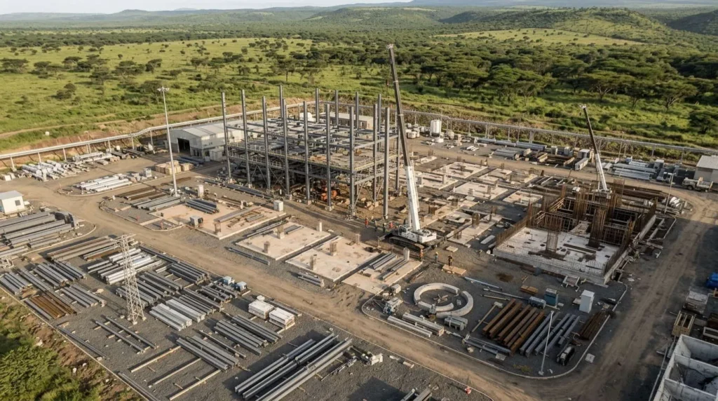45,000-Ton Geothermal Power Plant Boiler Steelwork in Kenya: High-Seismic Thermal Balance and H2S Protection