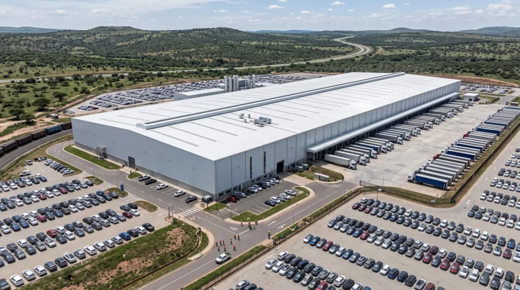 120,000 sqm EV Assembly Plant in South Africa: Structural Adaptability and Logistics