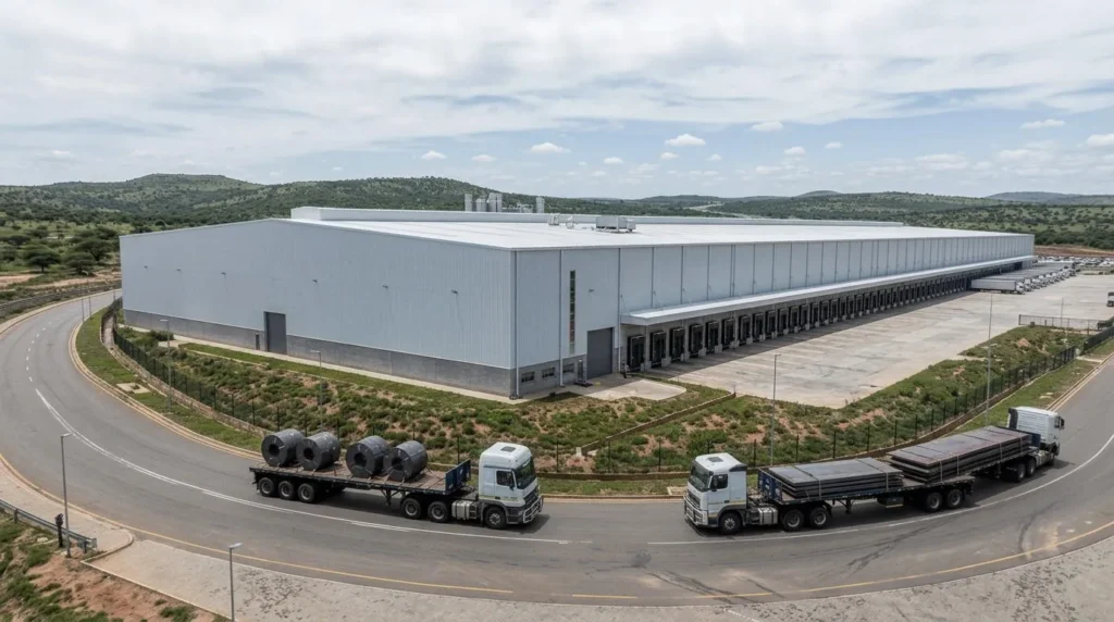 120,000 sqm EV Assembly Plant in South Africa: Structural Adaptability and Logistics