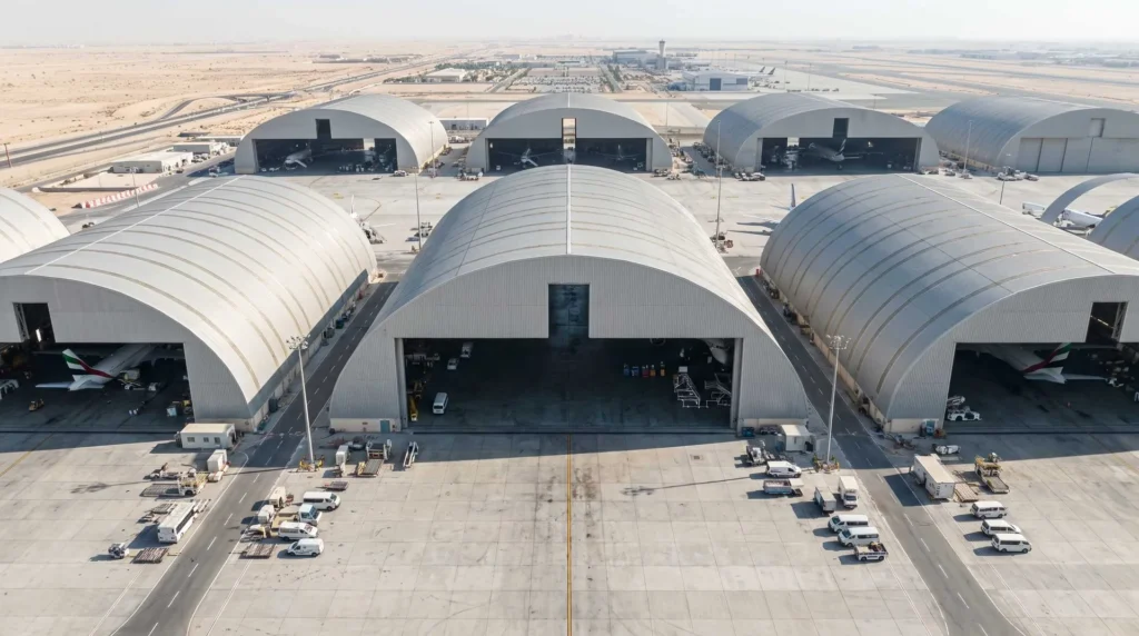 80-Meter Clear Span Aviation Hangar in the Philippines: Engineered for Category 5 Typhoons and High-Seismic Resilience