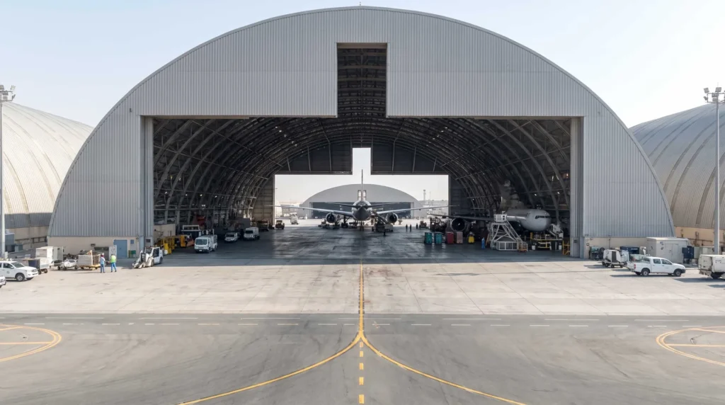 80-Meter Clear Span Aviation Hangar in the Philippines: Engineered for Category 5 Typhoons and High-Seismic Resilience
