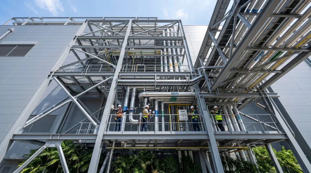48,000 sqm Hyperscale Supercomputing Data Center in Singapore: Heavy-Duty Rigidity, Vibration Control, and Accelerated Delivery