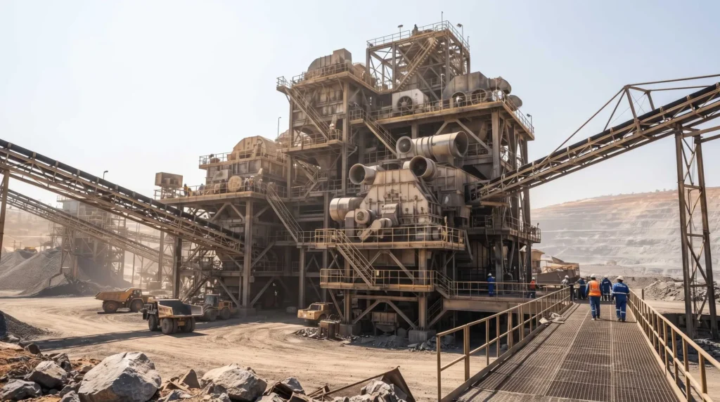 Heavy Cruciform Column Framework for Dynamic-Load Mining Facility in Tanzania