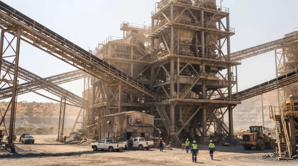 Heavy Cruciform Column Framework for Dynamic-Load Mining Facility in Tanzania