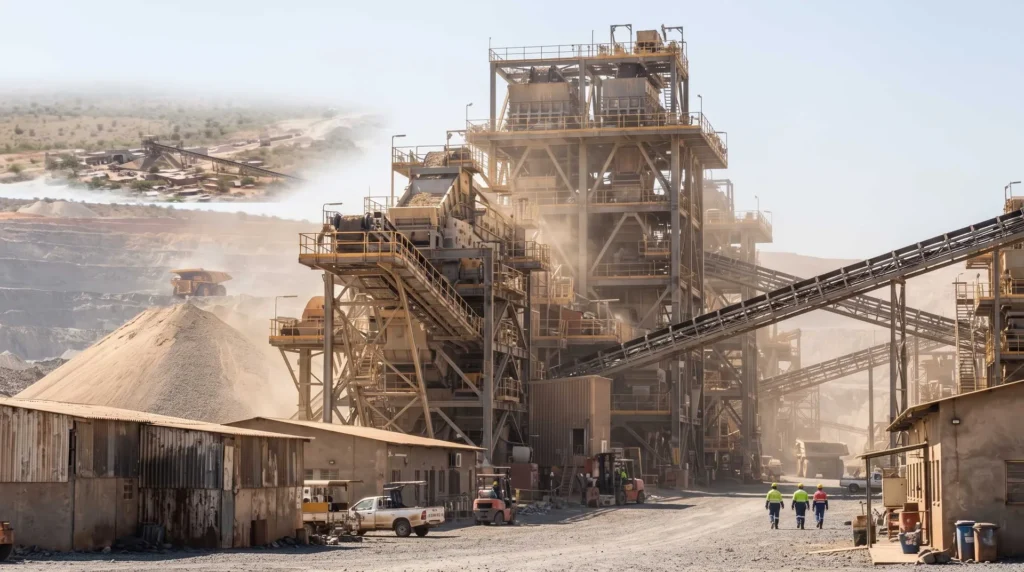 Heavy Cruciform Column Framework for Dynamic-Load Mining Facility in Tanzania