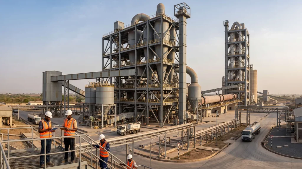85-Meter Heavy Industrial Preheater Tower in Nigeria: High-Altitude Cyclone Seating, Vibration Damping, and Fast-Track Turnkey Erection