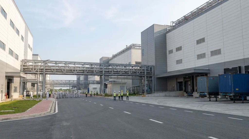 45,000 sqm Multi-Tier Precision Electronics Cleanroom Workshop in Vietnam: Micro-Vibration Control, Heavy Inter-Building Skybridge, and Accelerated Clean-Build Handover