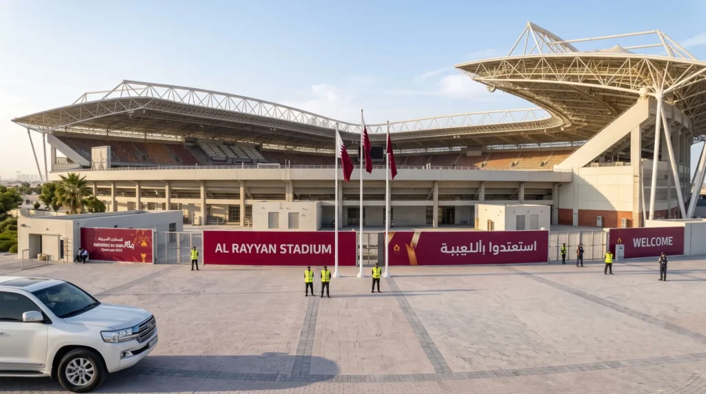 48,000 sqm Cantilevered Space Frame Stadium Canopy in Qatar: Sub-Millimeter Ball-Joint Precision and Deflection Control