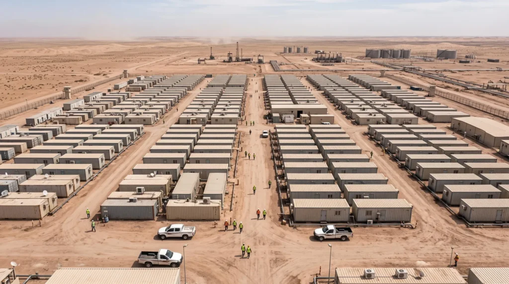50,000 sqm Vanguard Labor Camp in Iraq: Modular Deployment and Desert Adaptation