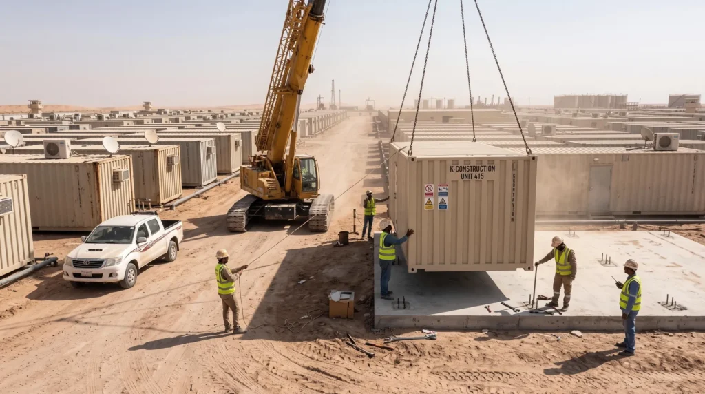 50,000 sqm Vanguard Labor Camp in Iraq: Modular Deployment and Desert Adaptation