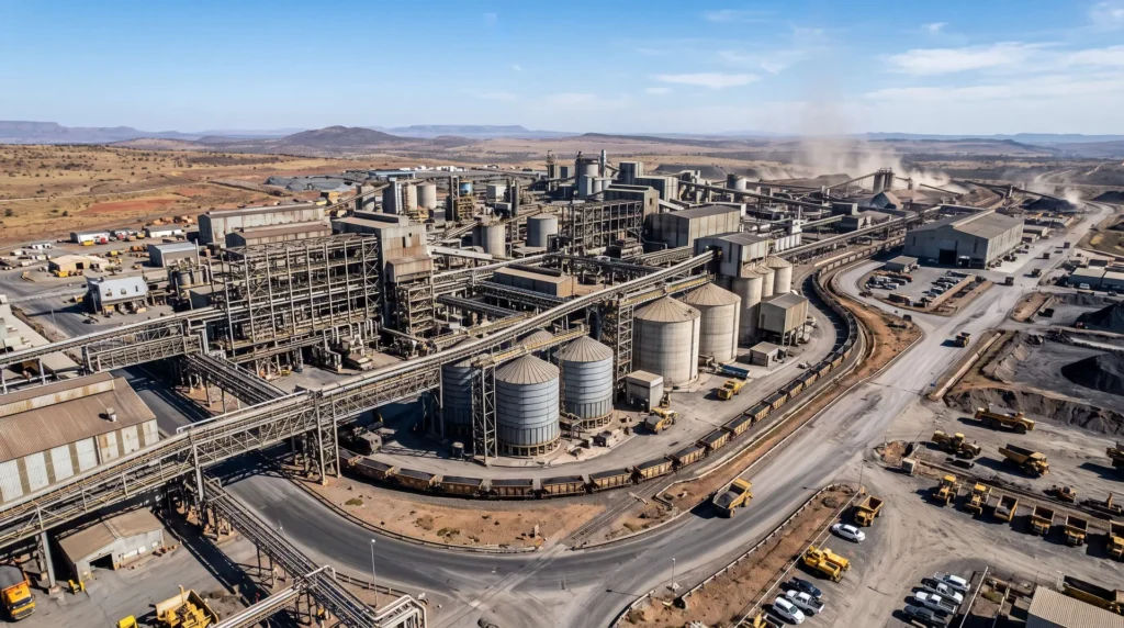 65,000 sqm Heavy Mining Processing Plant in South Africa: Extreme Rigidity, Vibration Control, and 100% Bolted Assembly