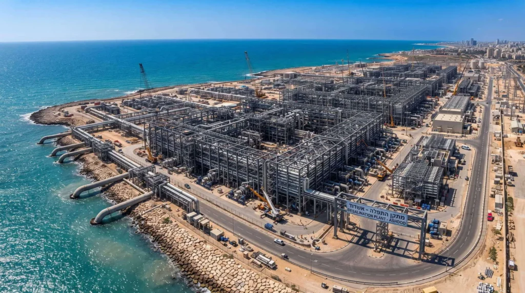 Strict NDT Compliant Heavy Frameworks for Coastal Desalination Plant in Israel