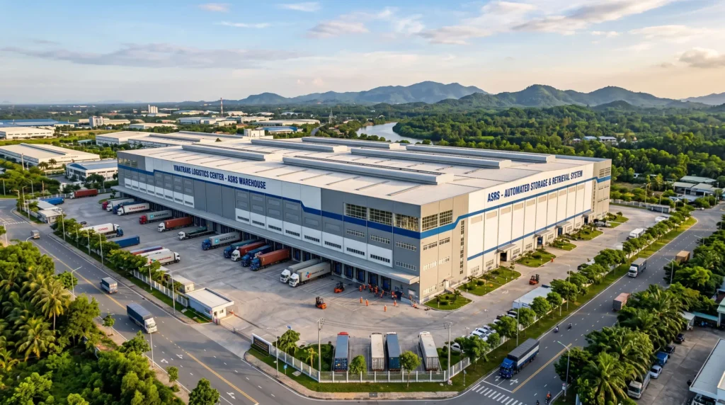 60,000 sqm Automated Storage and Retrieval System (ASRS) Hub in Vietnam: Millimeter Precision and Typhoon Resilience