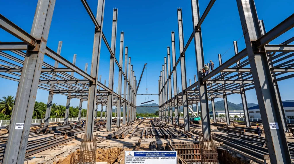 60,000 sqm Automated Storage and Retrieval System (ASRS) Hub in Vietnam: Millimeter Precision and Typhoon Resilience