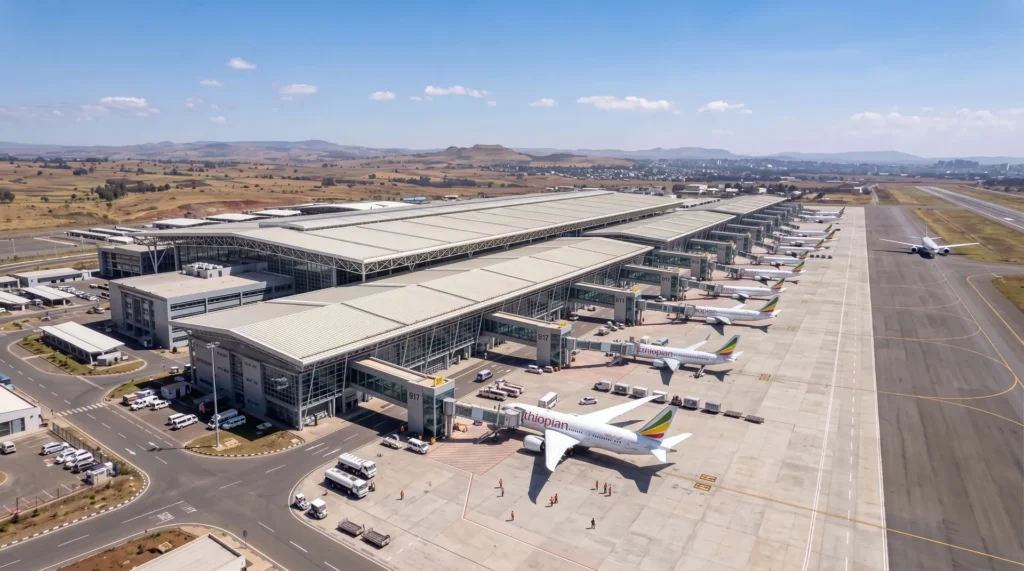 86,000 sqm Modular Structural Steel Roof Canopy: High-Efficiency Terminal Expansion in East Africa
