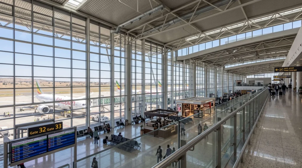 86,000 sqm Modular Structural Steel Roof Canopy: High-Efficiency Terminal Expansion in East Africa