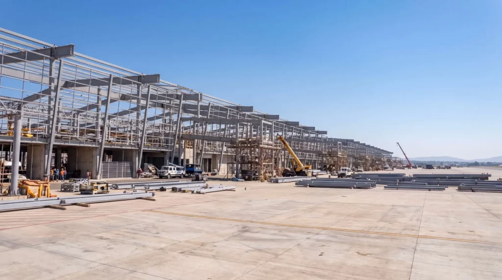 86,000 sqm Modular Structural Steel Roof Canopy: High-Efficiency Terminal Expansion in East Africa