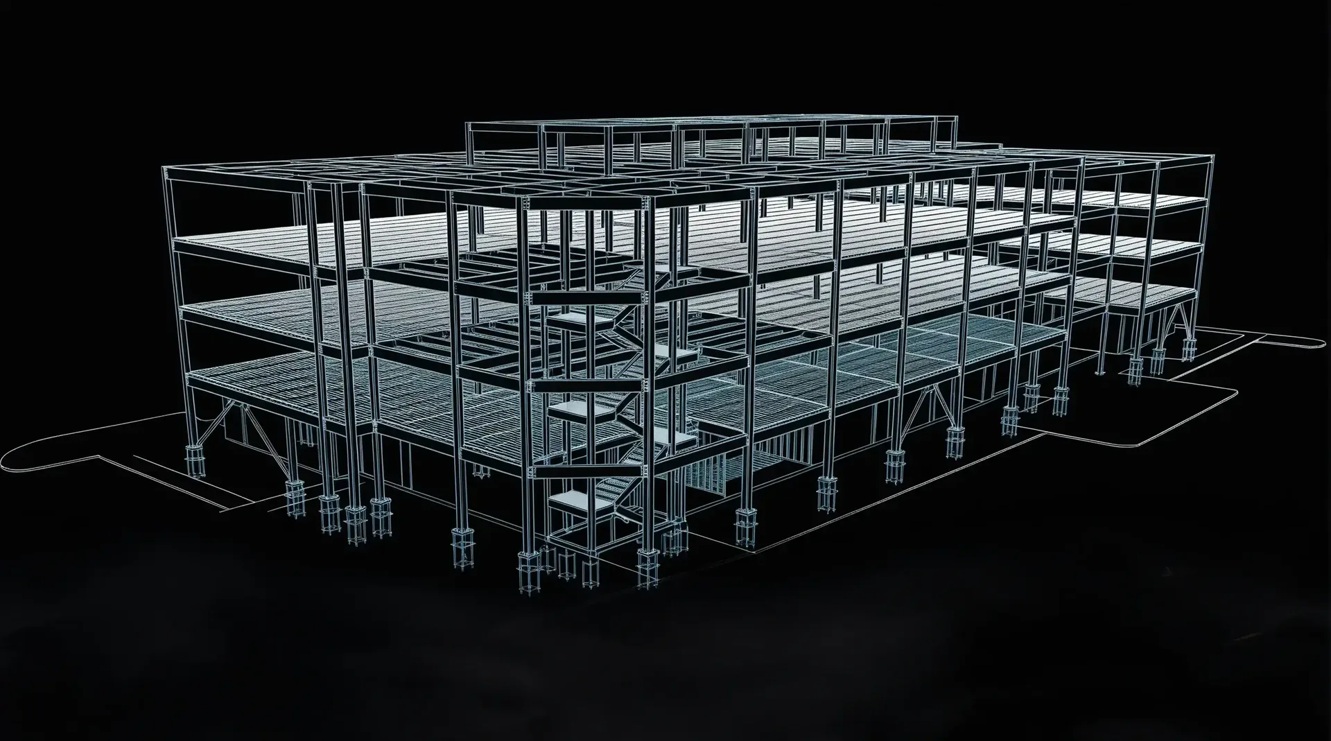 Commercial Steel Buildings structural X-ray