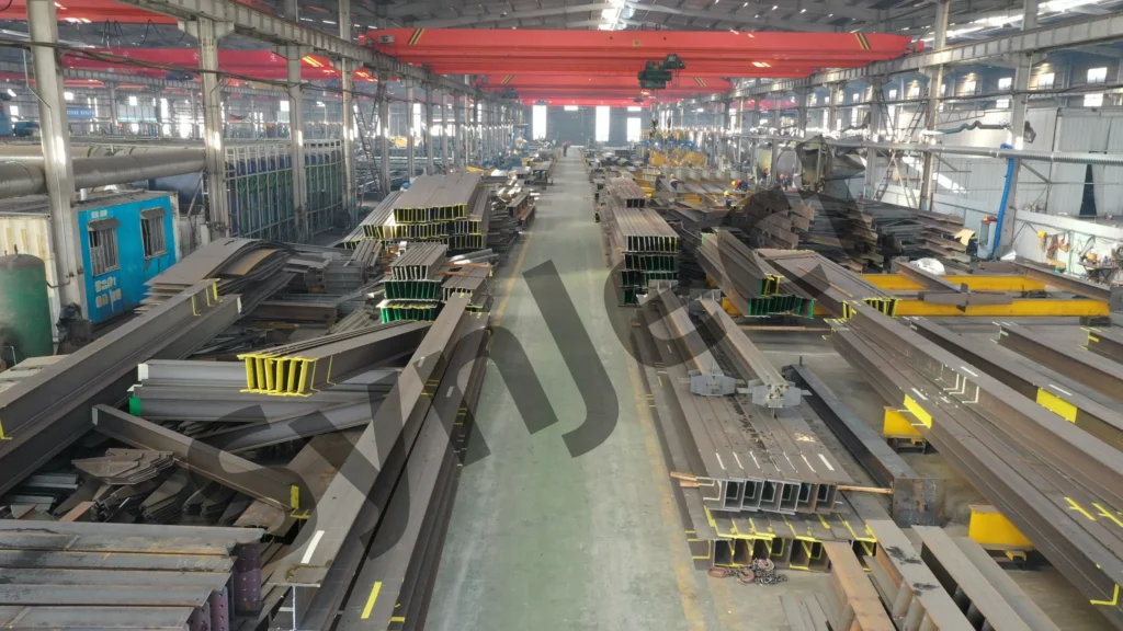 An aerial view of a section of SynJect’s 80,000-square-meter steel-structure production facility.